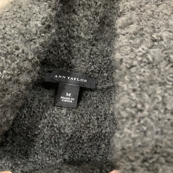 ANN TAYLOR Wool Fuzzy Sweater Jacket - Picture 7 of 10